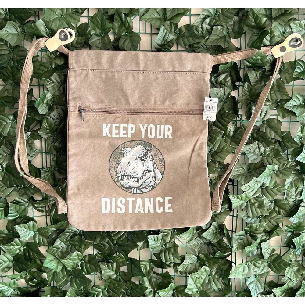 Universal Studios Jurassic Park Keep Your Distance Dinosaur Backpack New - Picture 4 of 6